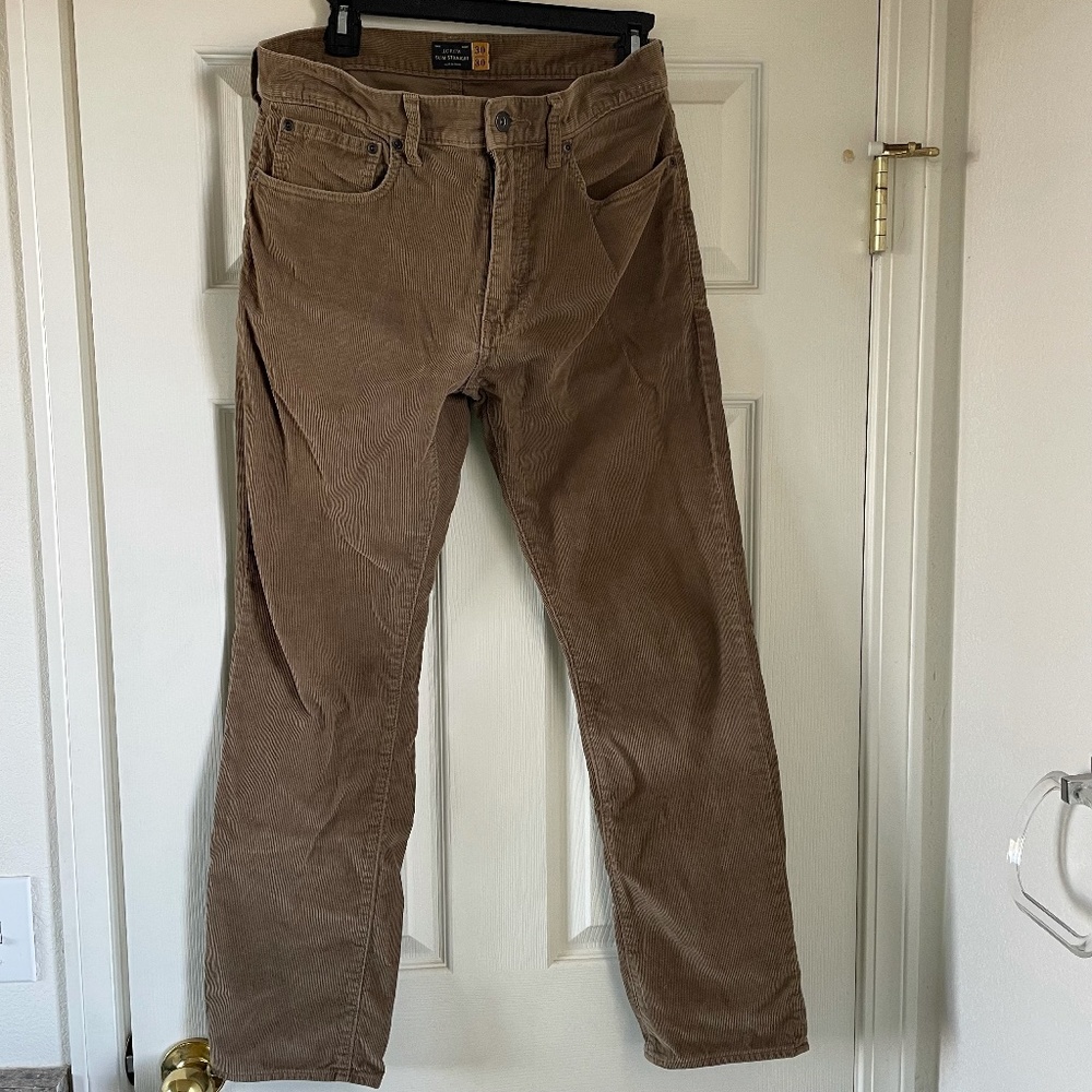 J. Crew Slim-Straight Fit Pant in Corduroy